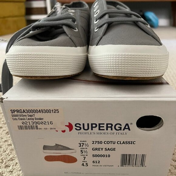 NIB Superga 2750 Cotu Classic (37.5/Grey Sage) - Picture 6 of 6